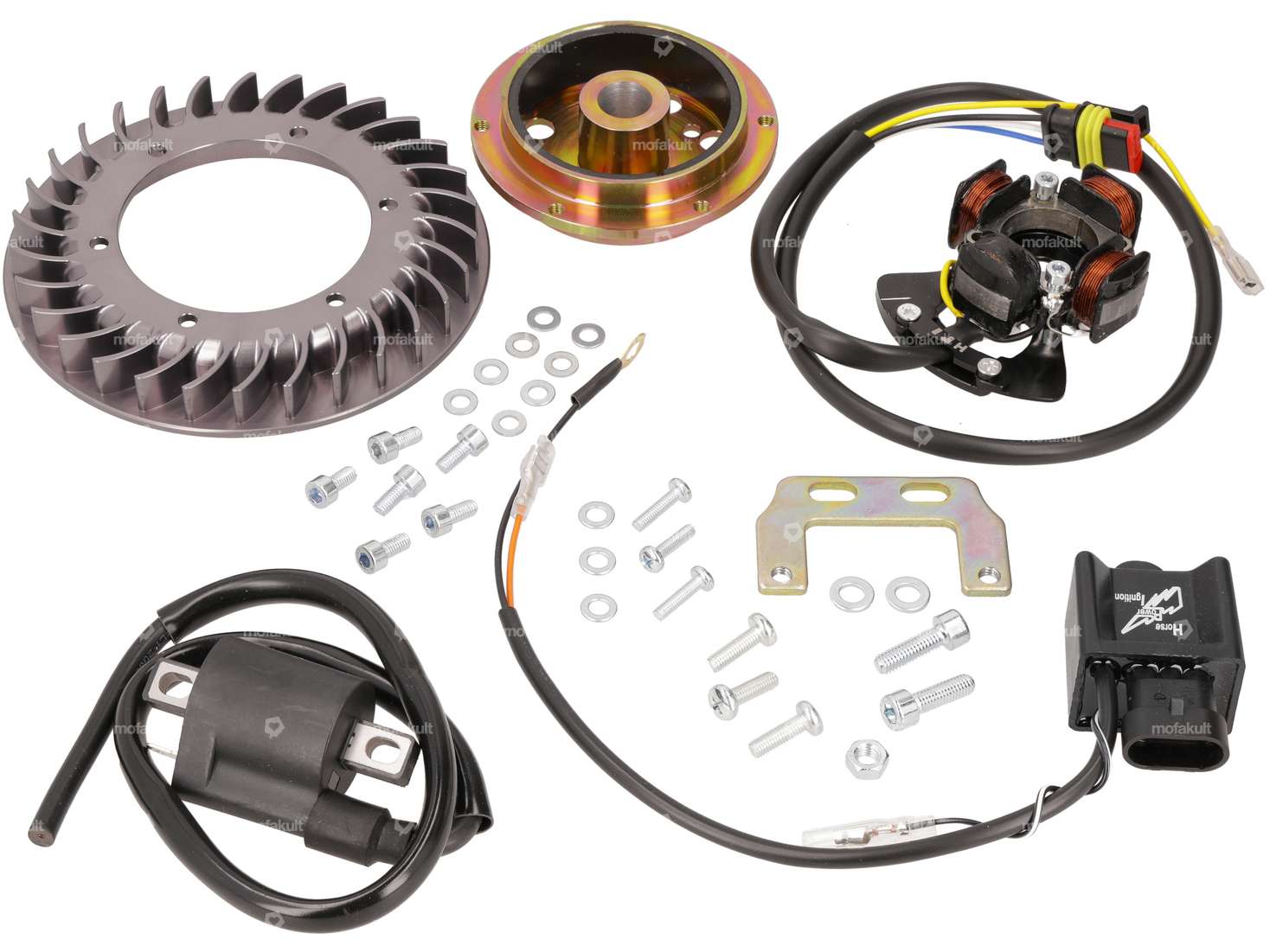 HPI Rennzündung 12V mit Licht elekt. Gehäuse | Piaggio Ciao, SI, Bravo, Boxer Carousel Image 1