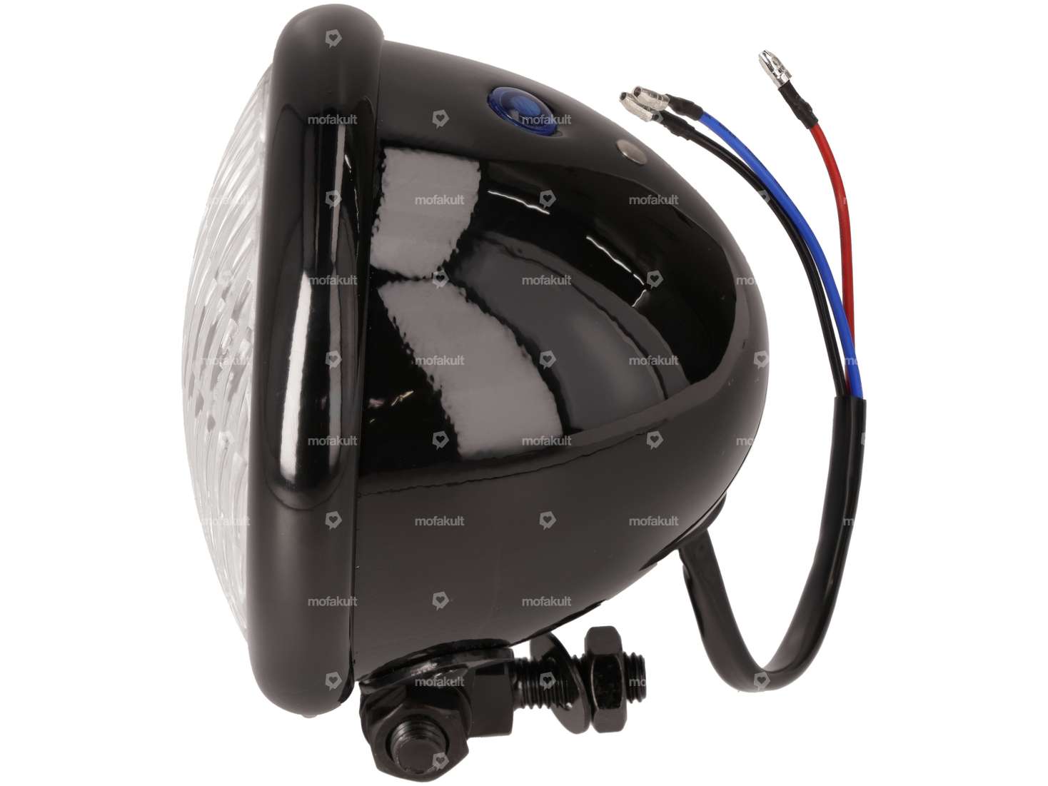 Scheinwerfer «Harley» Ø 12 cm schwarz Carousel Image 2