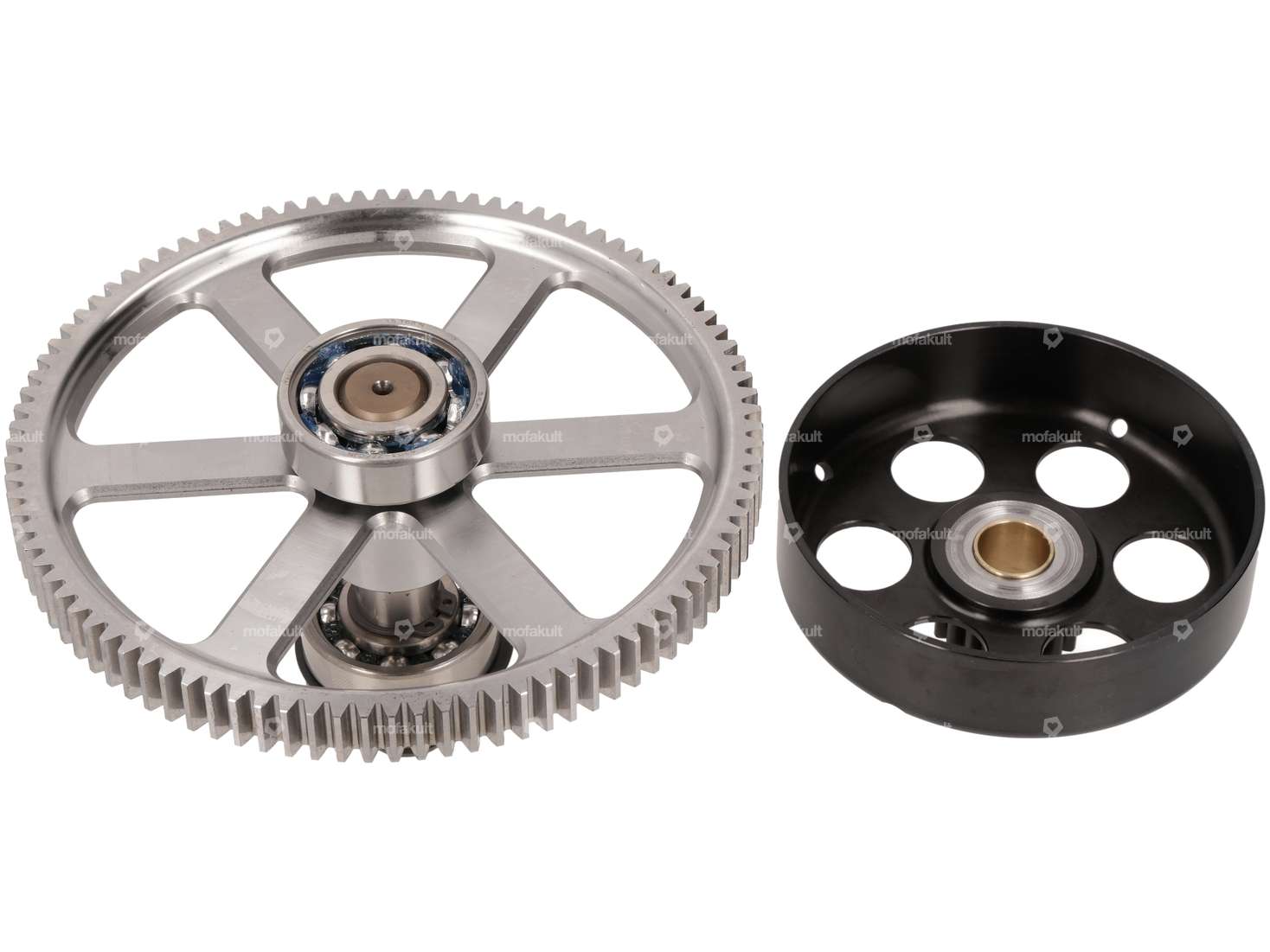 ASP Kupplungskorb & Stirnrad-Set 19:94 Zähne Kickstart CNC | Puch E50 Carousel Image 2