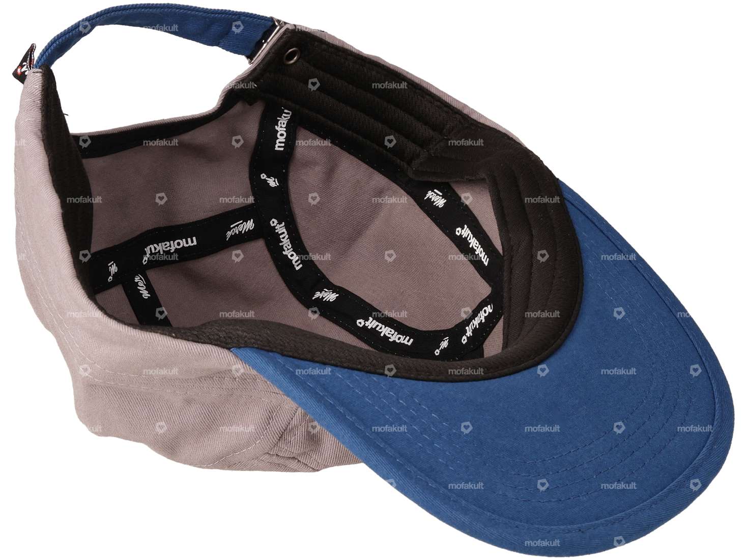 mk-Merch Cap «mofakult» grau / blau Carousel Image 3