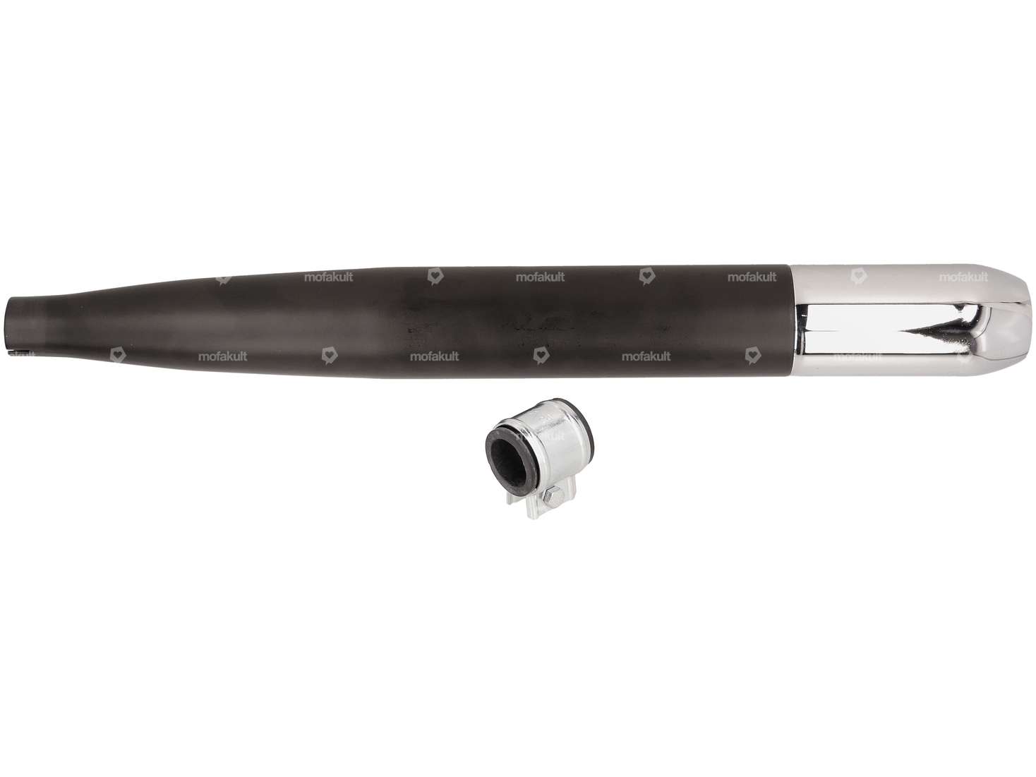 GPO Zigarrenauspuff Ø 28 / 60 mm schwarz / Chrom | Sachs Carousel Image 1