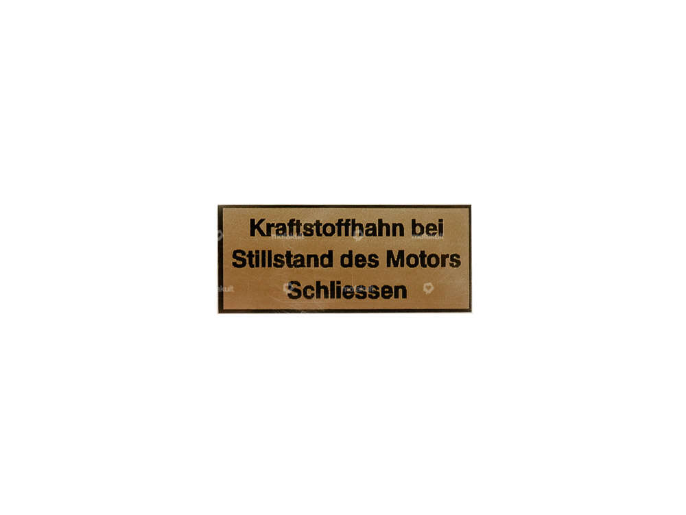 «Kraftstoffhahn schliessen» Kleber Belmondo Carousel Image 1
