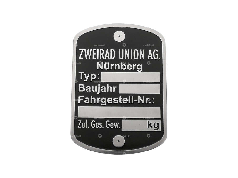 Typenschild | Zweirad Union Carousel Image 1