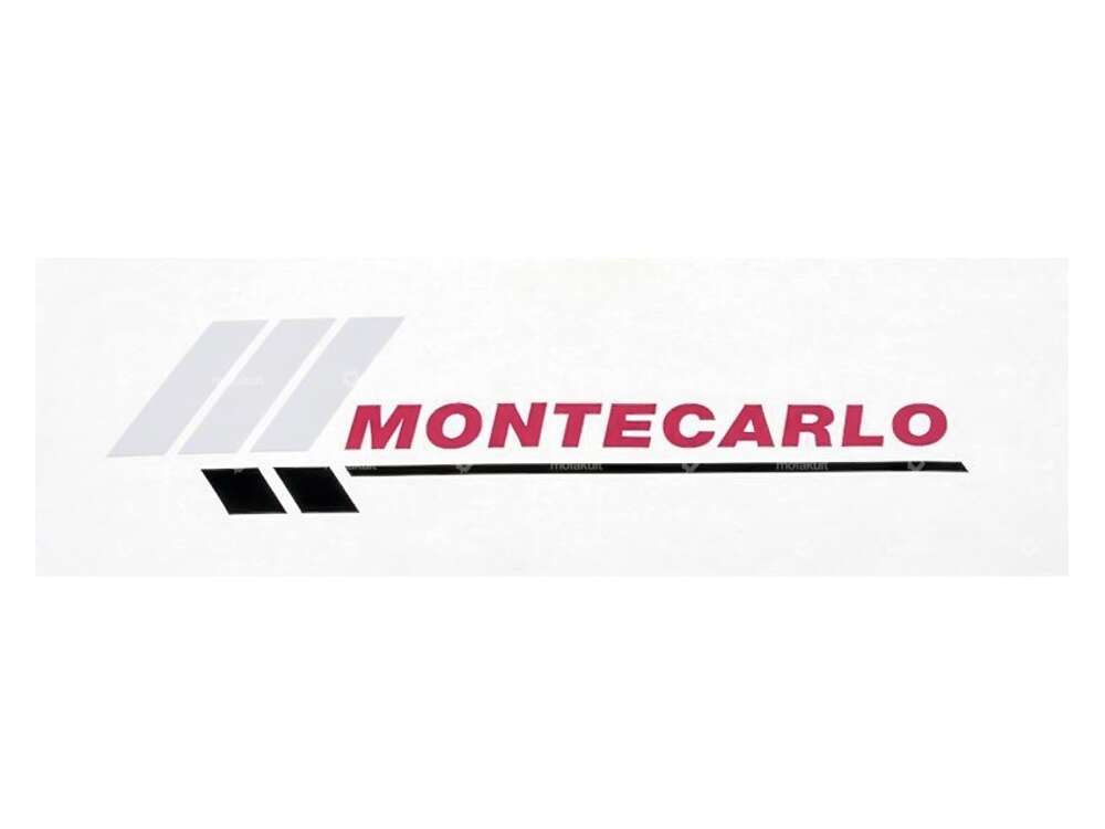 Aufkleber «MONTECARLO» 128 x 38 mm | Piaggio SI Carousel Image 1