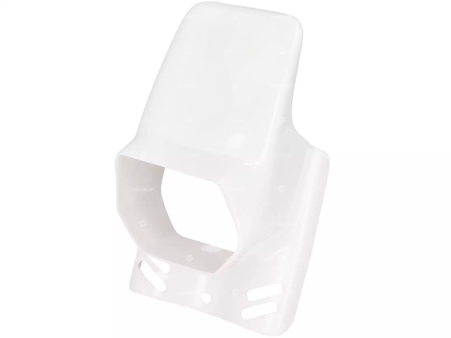 Front mask white angular | mofakult