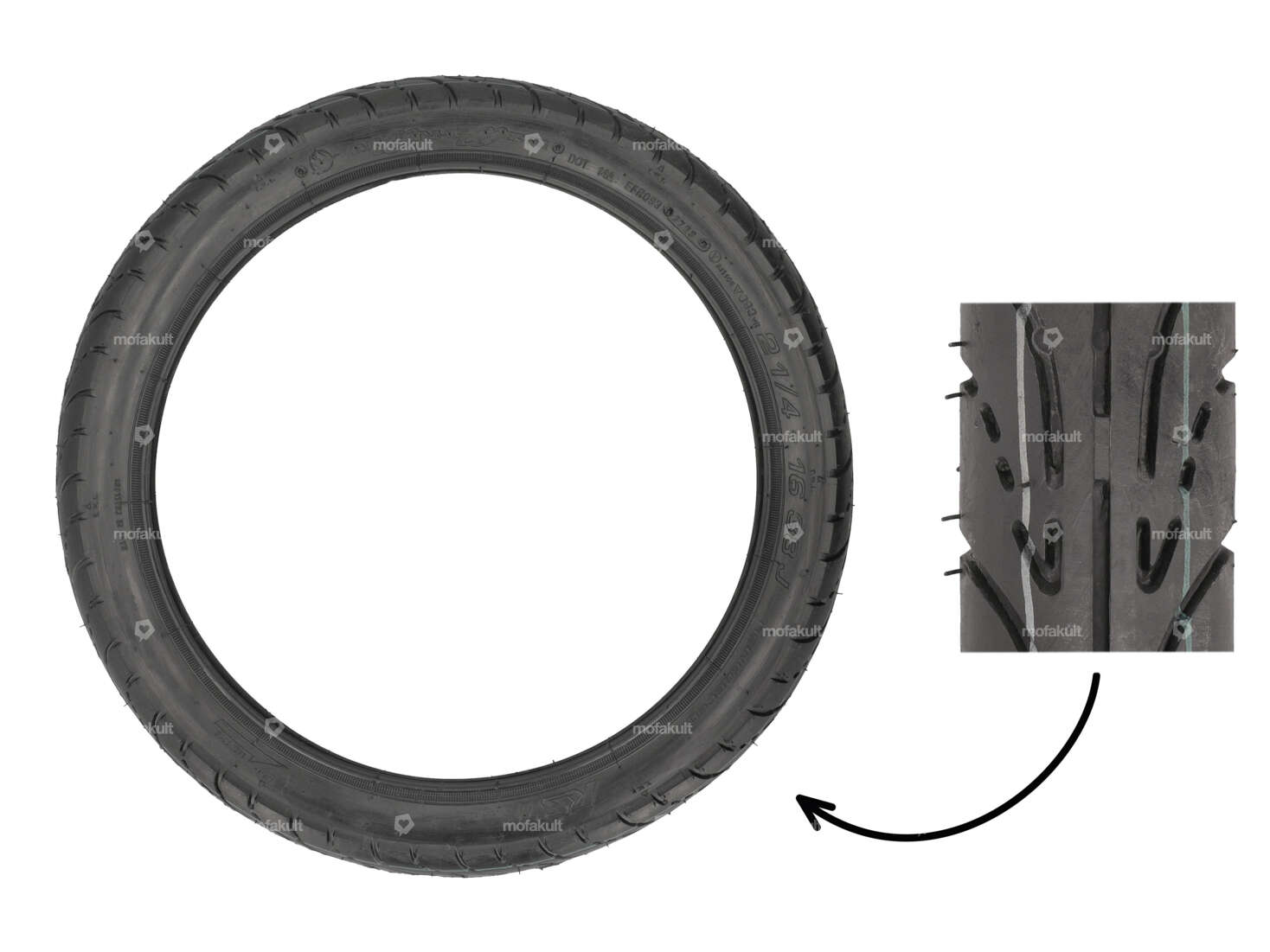 VeeRubber 2.25 x 16" Reifen VRM093M (V093) Semi-Slick Carousel Image 1