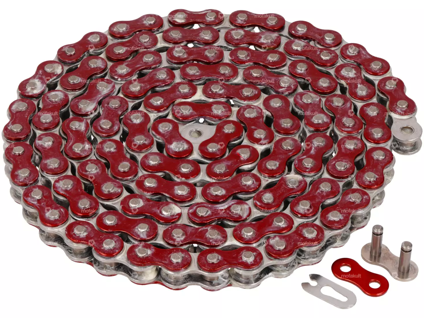 CYC drive chain metallic red 415H (reinforced) 128L | mofakult