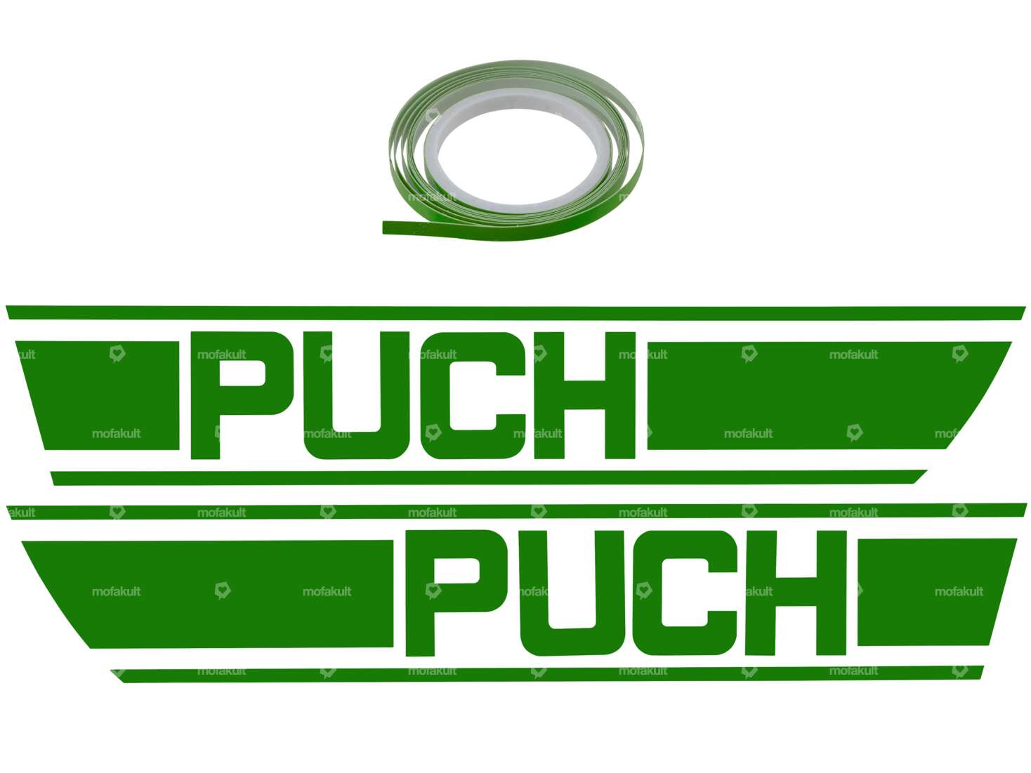 Adhesive kit tank green foil plot | Puch X30 Carousel Image 1