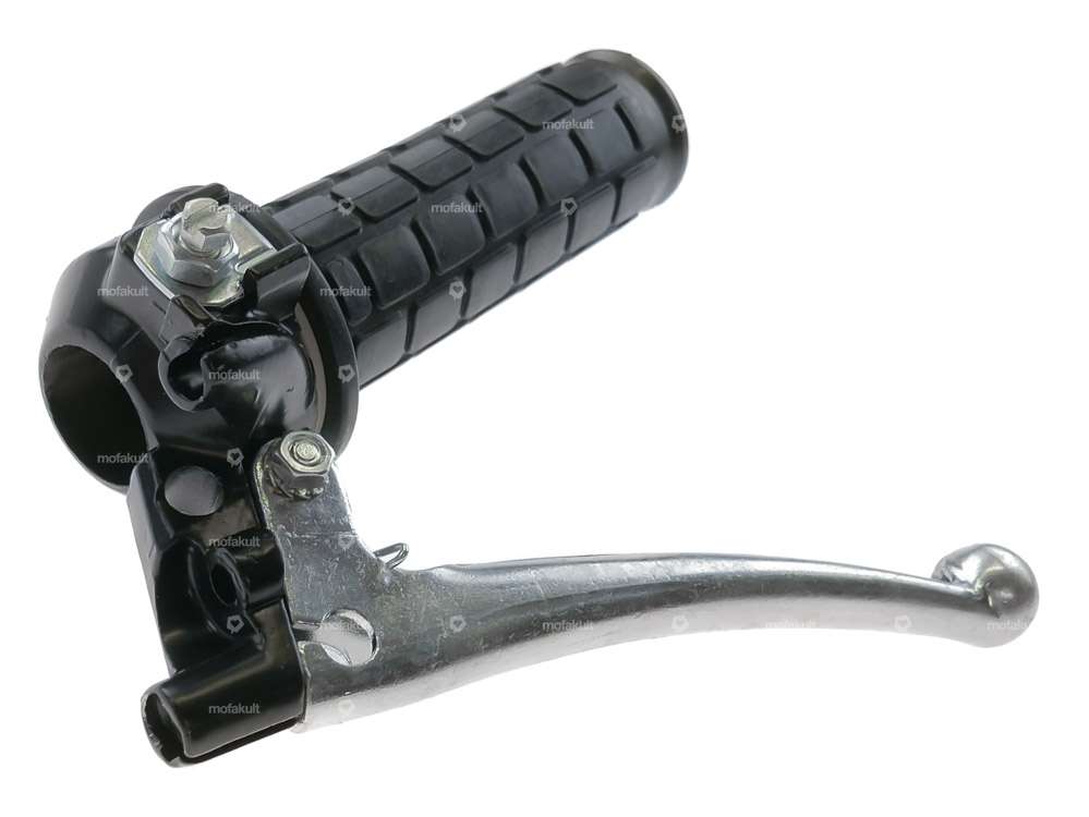 Throttle twist grip block pattern black Carousel Image 3