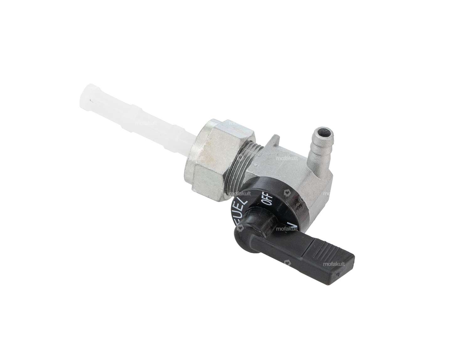 OMG Benzinhahn senkrecht M16x1 beschriftet (mit Überwurfmutter) rechts abgehend Carousel Image 2