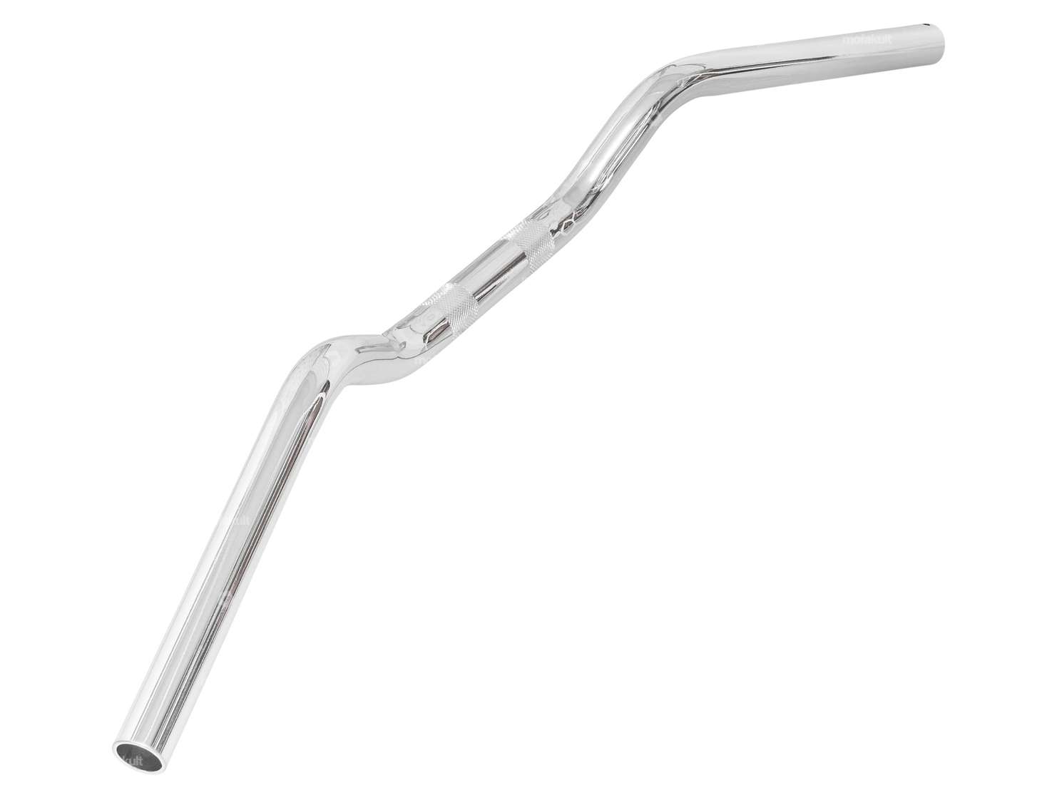 Handlebar fork plate 6 cm curved Street chrome Carousel Image 2