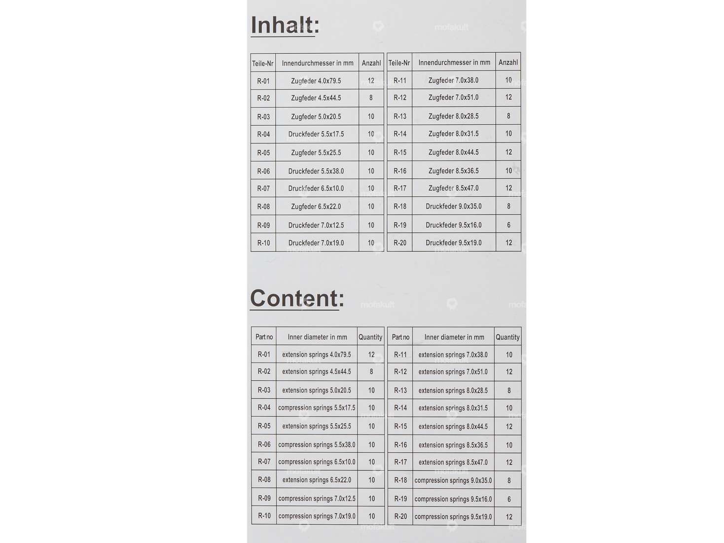 BGS Federn Sortiment Zug- und Druckfedern 200-tlg. Carousel Image 2