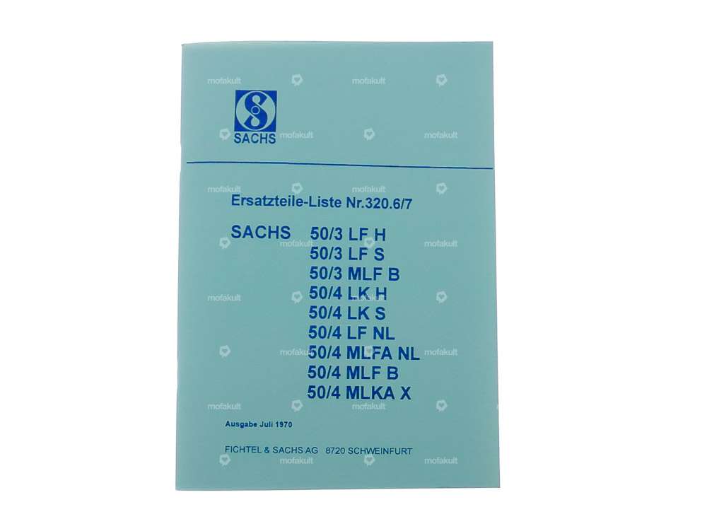 Ersatzteil-Liste | Sachs 50/3 LF, MLF, 50/4 LK, LF, MLFA, MLKA Motoren Carousel Image 1