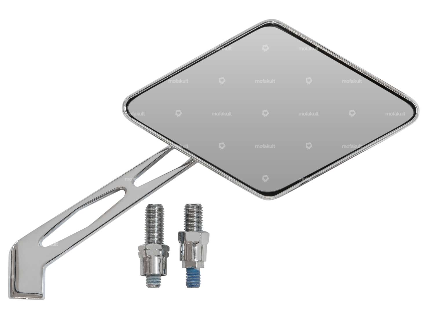 Mirror "rhombus" right chrome Carousel Image 1