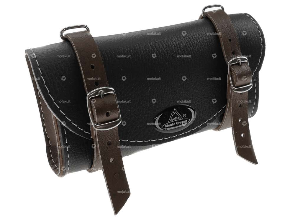 Saddle bag "Classic" black / dark brown Carousel Image 1