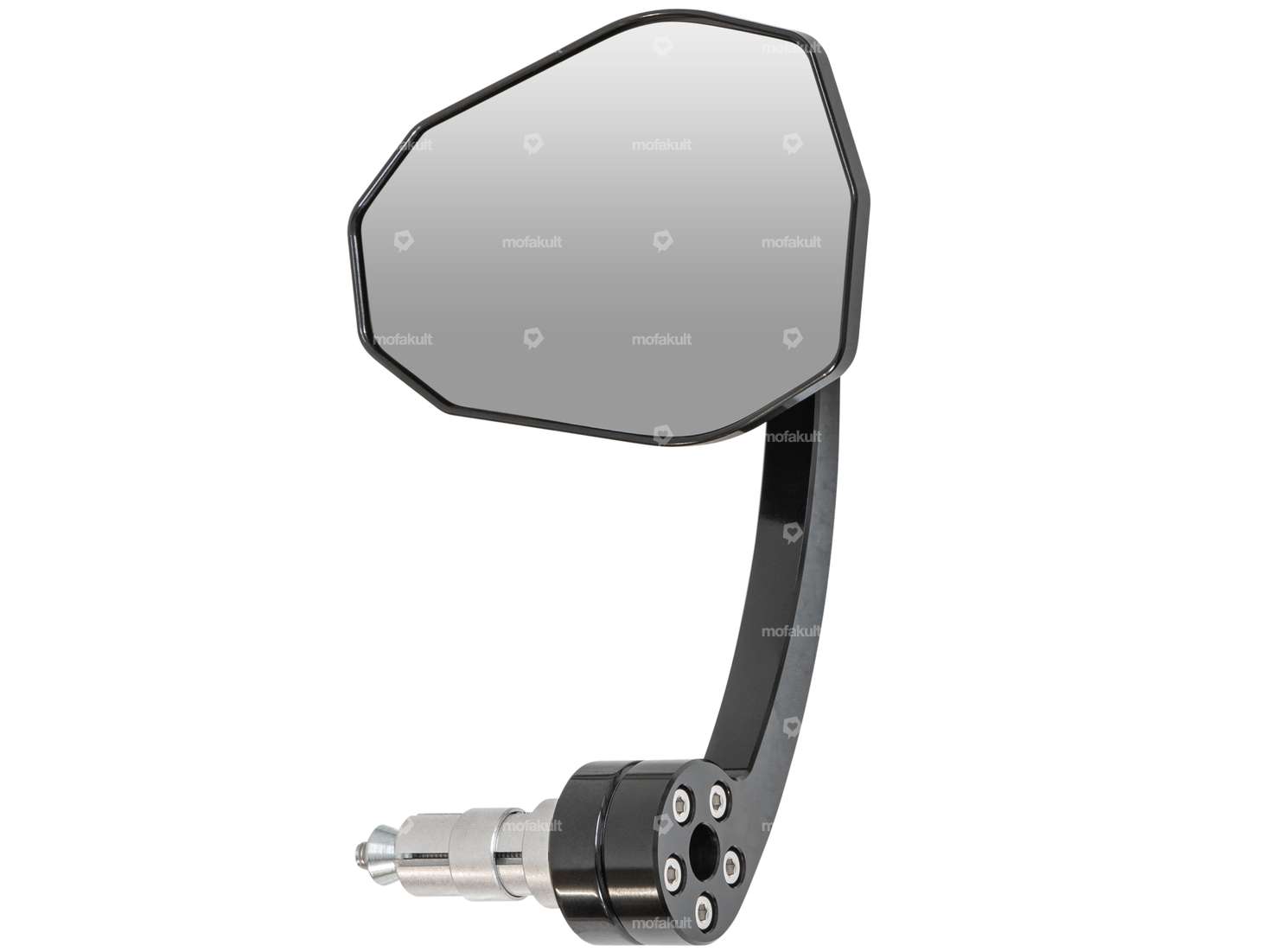 HIGHSIDER Spiegel CNC «Evo» eckig Steckvariante schwarz Carousel Image 1