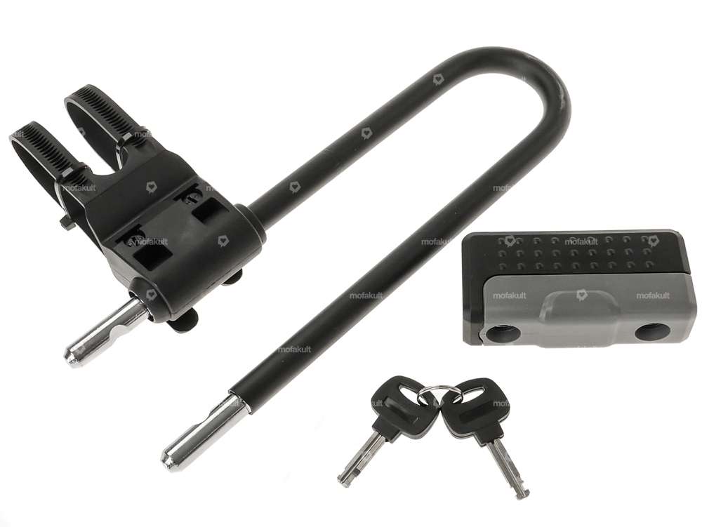 Solid U-lock with bracket Carousel Image 2