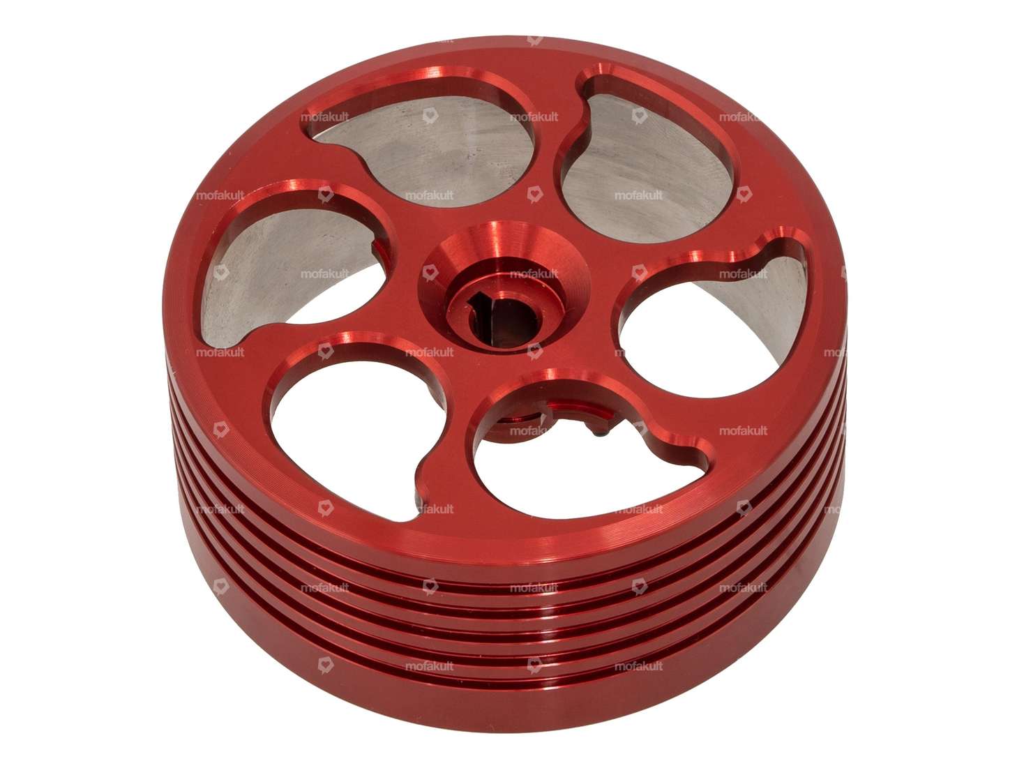 Clutch bell converter Vario CNC aluminum red | Piaggio Ciao, SI, Bravo, Boxer Carousel Image 1
