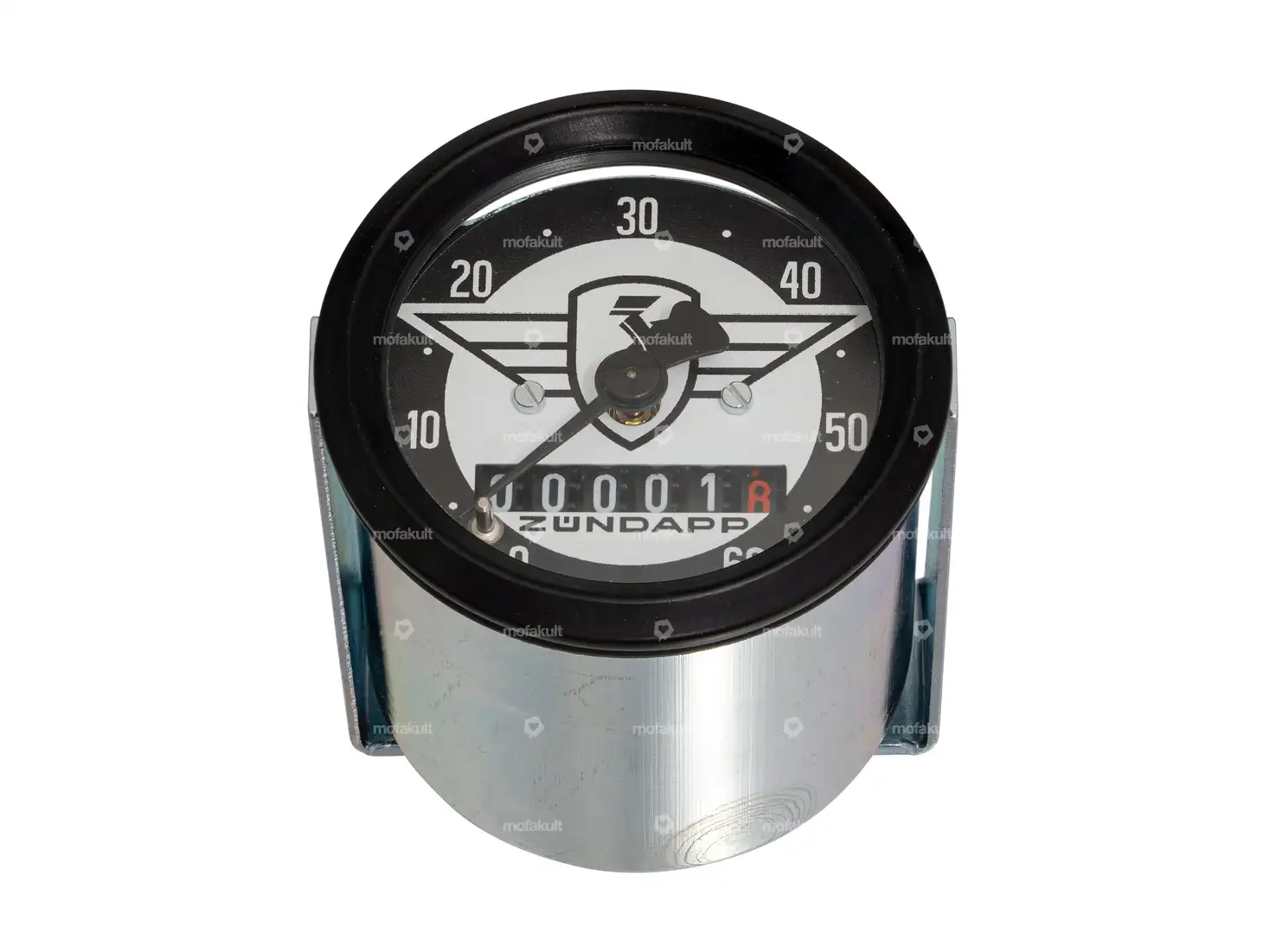 66HEROES speedometer 60 km/h Ø 48 mm | Zündapp logo | mofakult