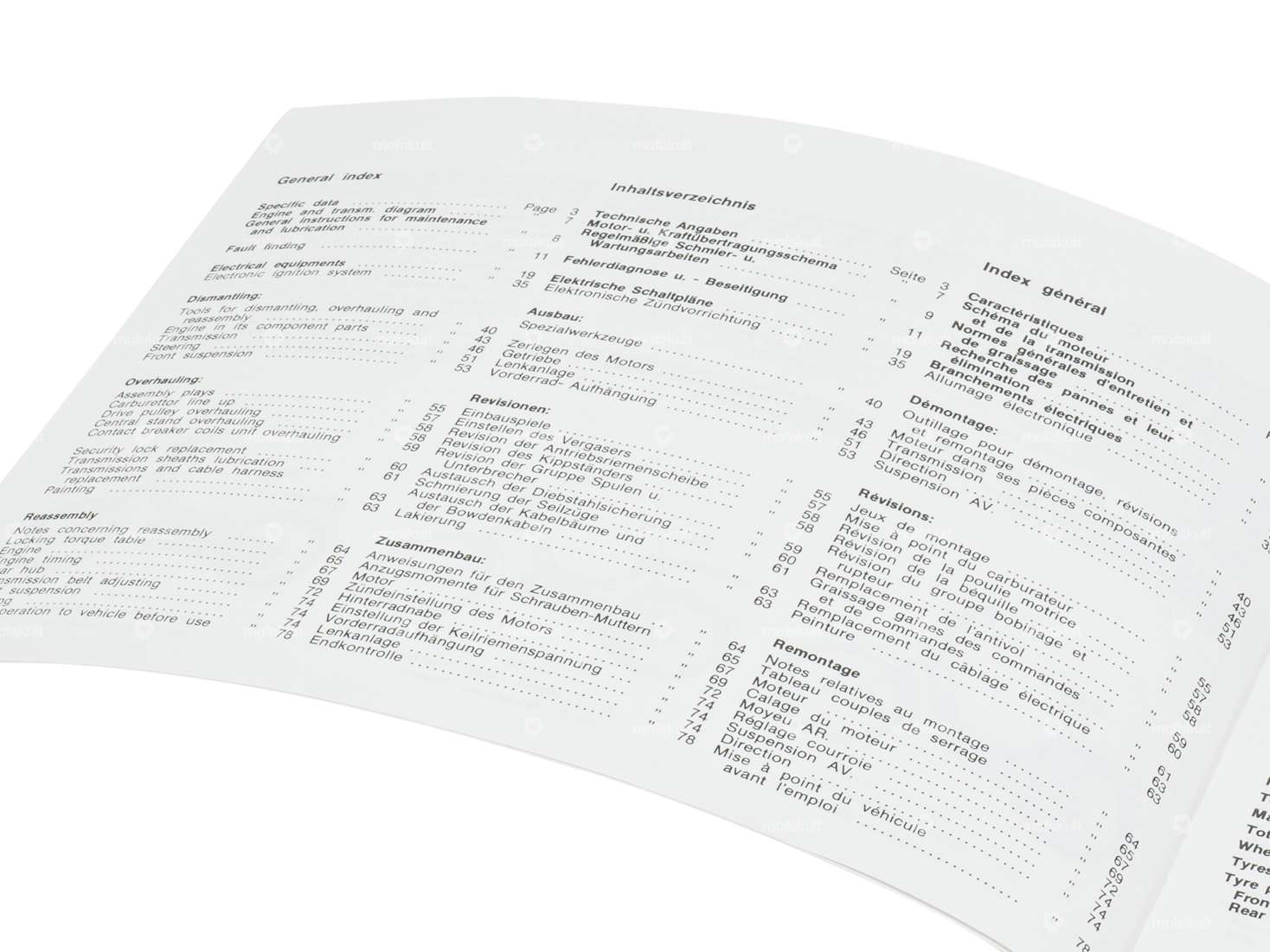 Werkstatthandbuch | Piaggio Ciao, SI, Bravo Carousel Image 2