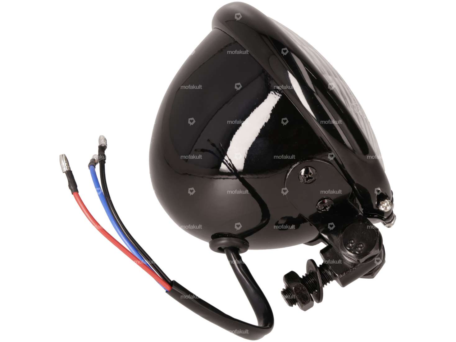 Scheinwerfer «Harley» Ø 12 cm schwarz Carousel Image 3