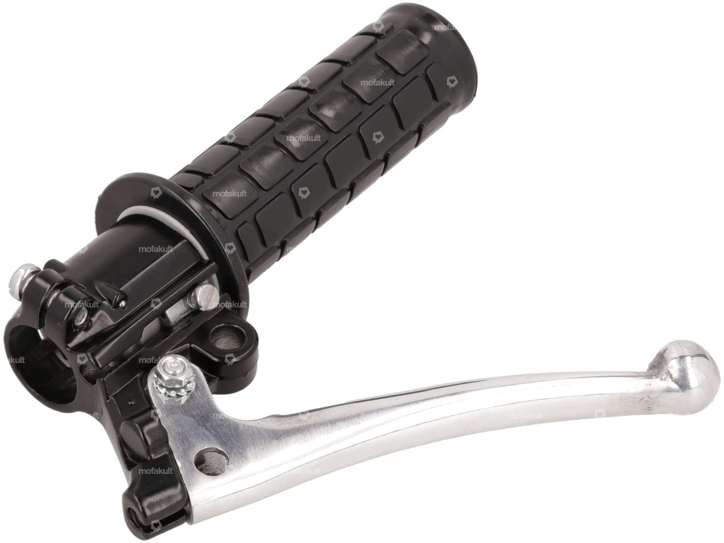 Gasgriff Blockmuster (Magura Nachbau) schwarz Carousel Image 2