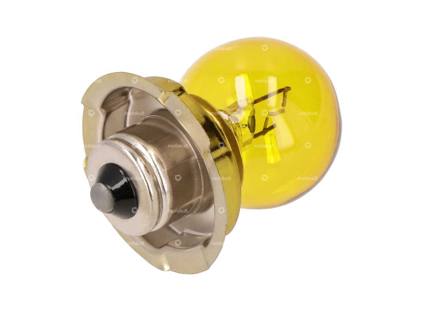 GPO bulb 6V - 15W (P26s) with collar, yellow 1-filament Carousel Image 1