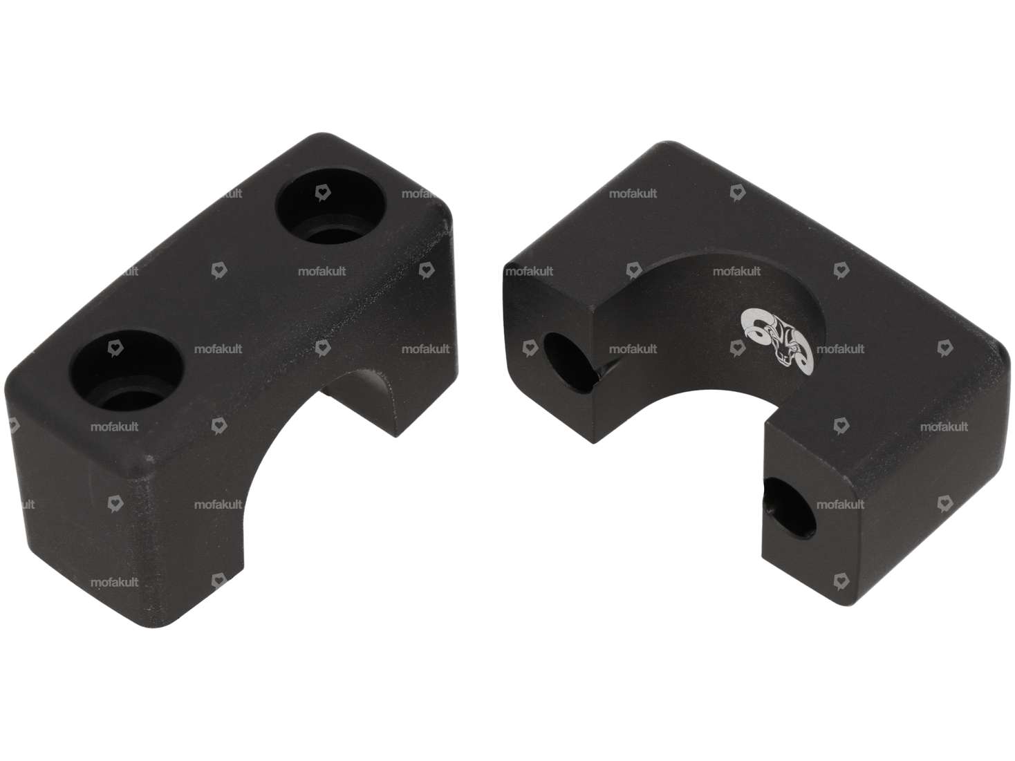 66HEROES Clamping bridges aluminum black | Puch Carousel Image 1