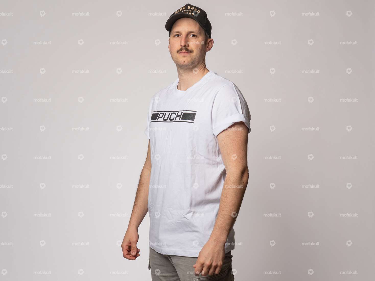 mk-Merch T-Shirt «PUCH» UNISEX weiss Carousel Image 2