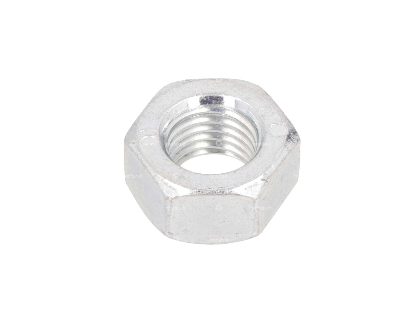 Nut M12x1.5 fine thread self-locking galvanized Carousel Image 2