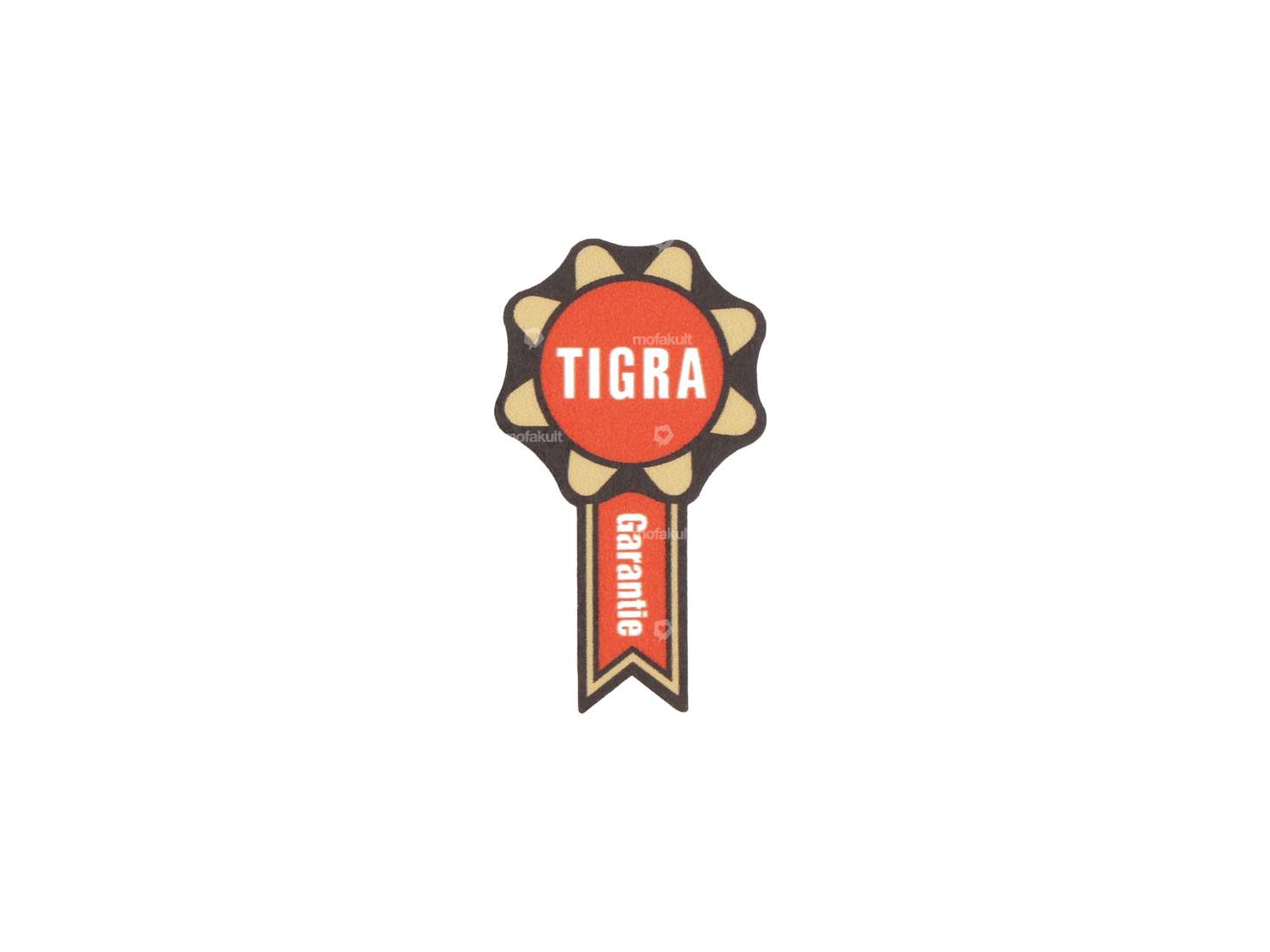 swiing® revival «TIGRA Garantie» 20 x 35 mm Aufkleber | Tigra Carousel Image 1