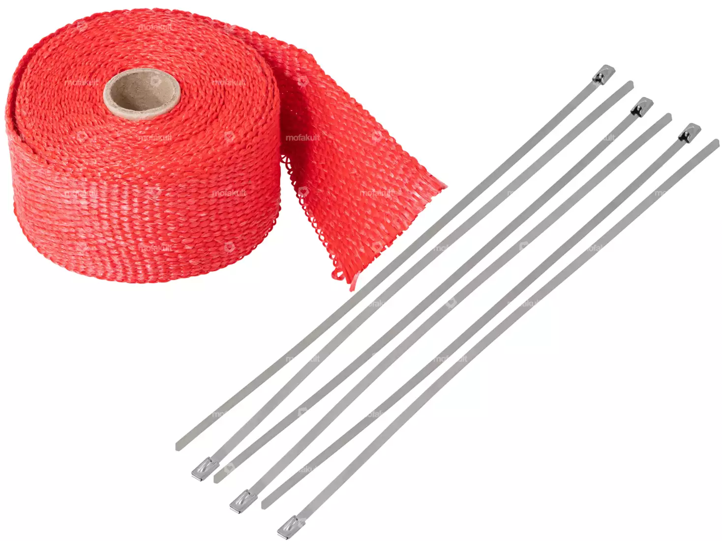 GPO Heat-Resistant Tape with Fasteners, Red, 5 m | mofakult
