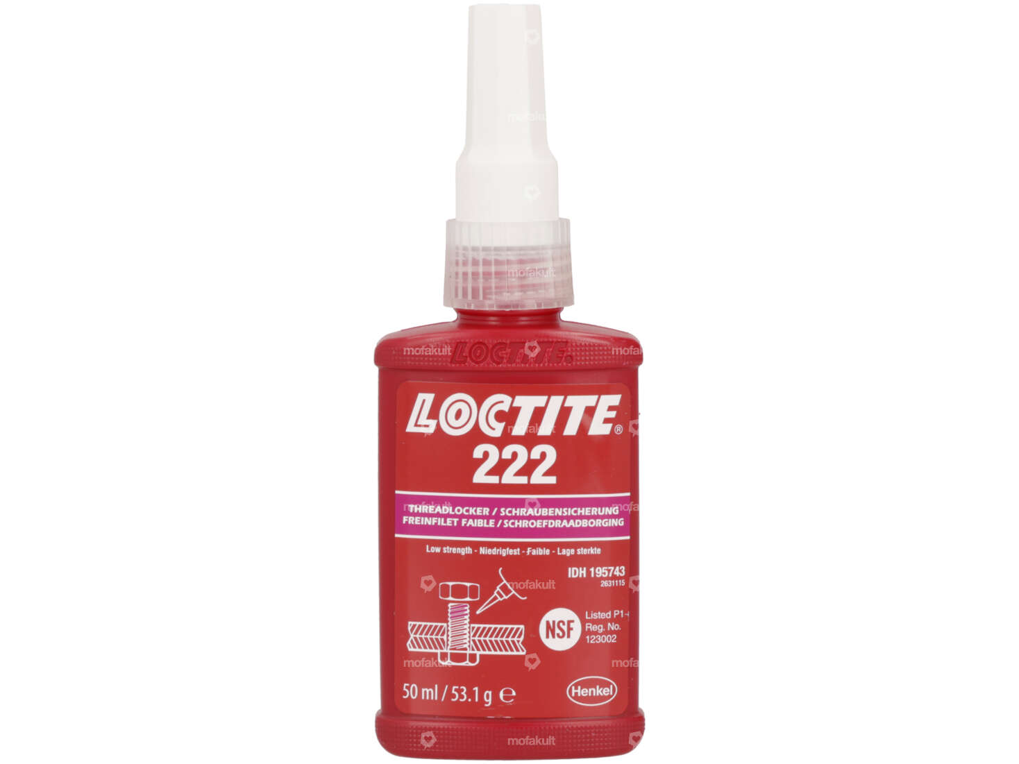 Loctite 222 Low-strength threadlocker 50 ml Carousel Image 1