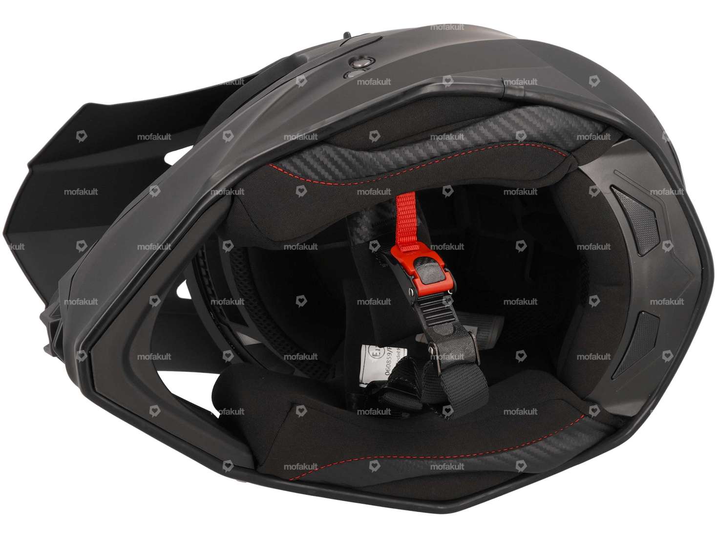 Cross-Helm «Trendy» schwarz matt (S-L) Carousel Image 4