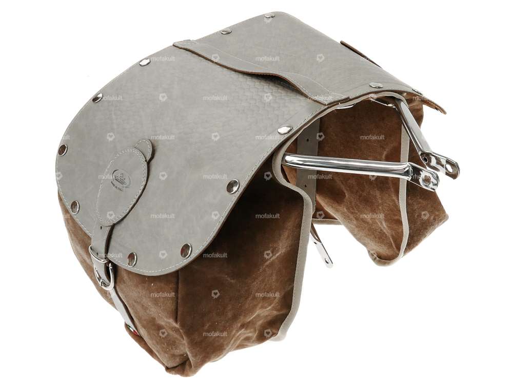 Luggage bag Oldschool brown Carousel Image 4