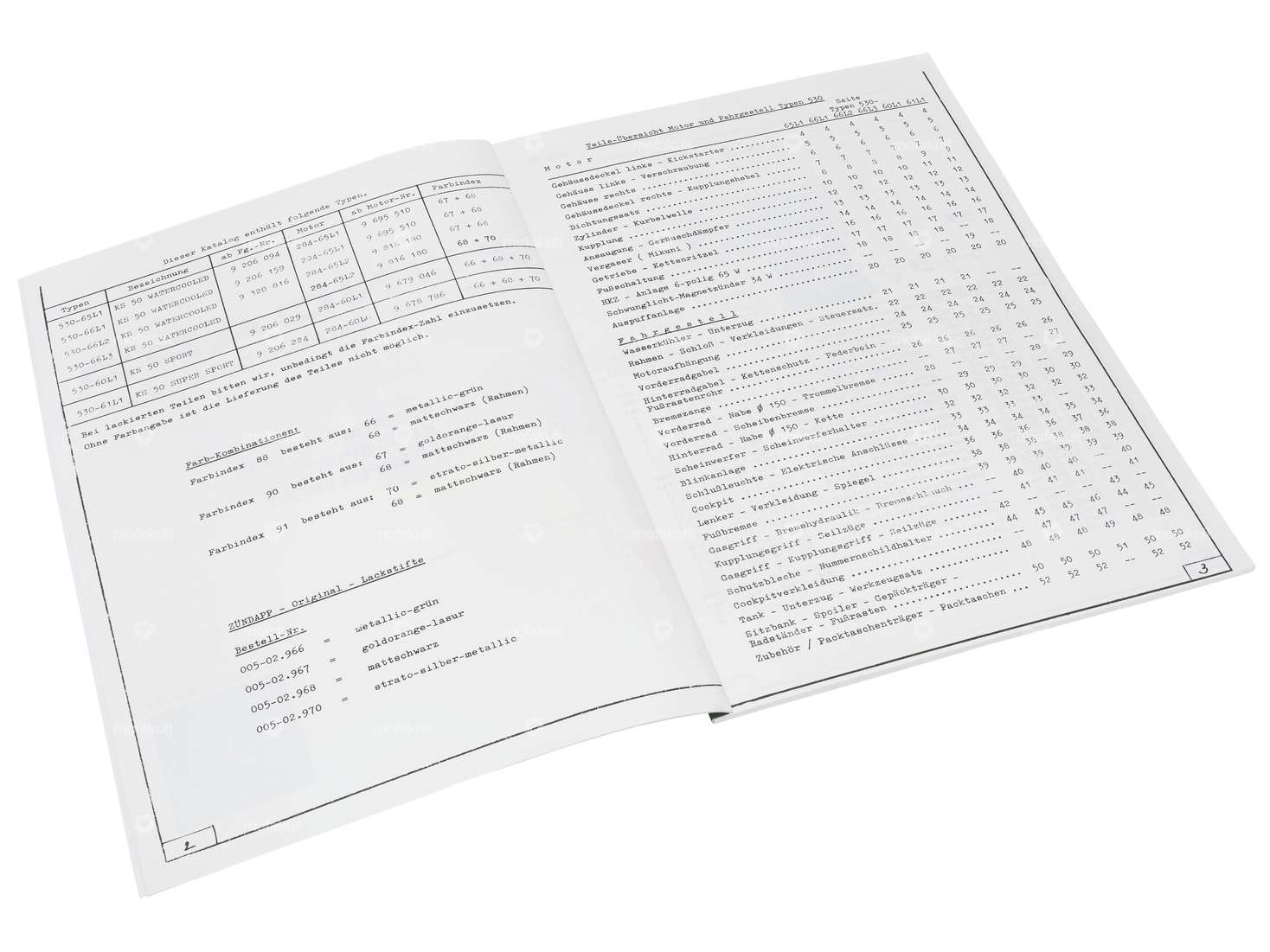 Ersatzteilkatalog | Zündapp KS 50 (AT) Carousel Image 2