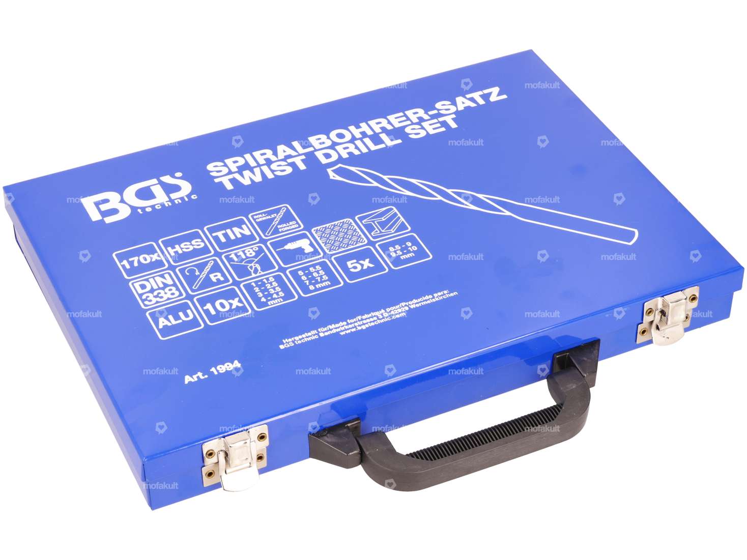 BGS Spiralbohrer-Set Ø 1 - 10 mm 170-tlg. Carousel Image 2