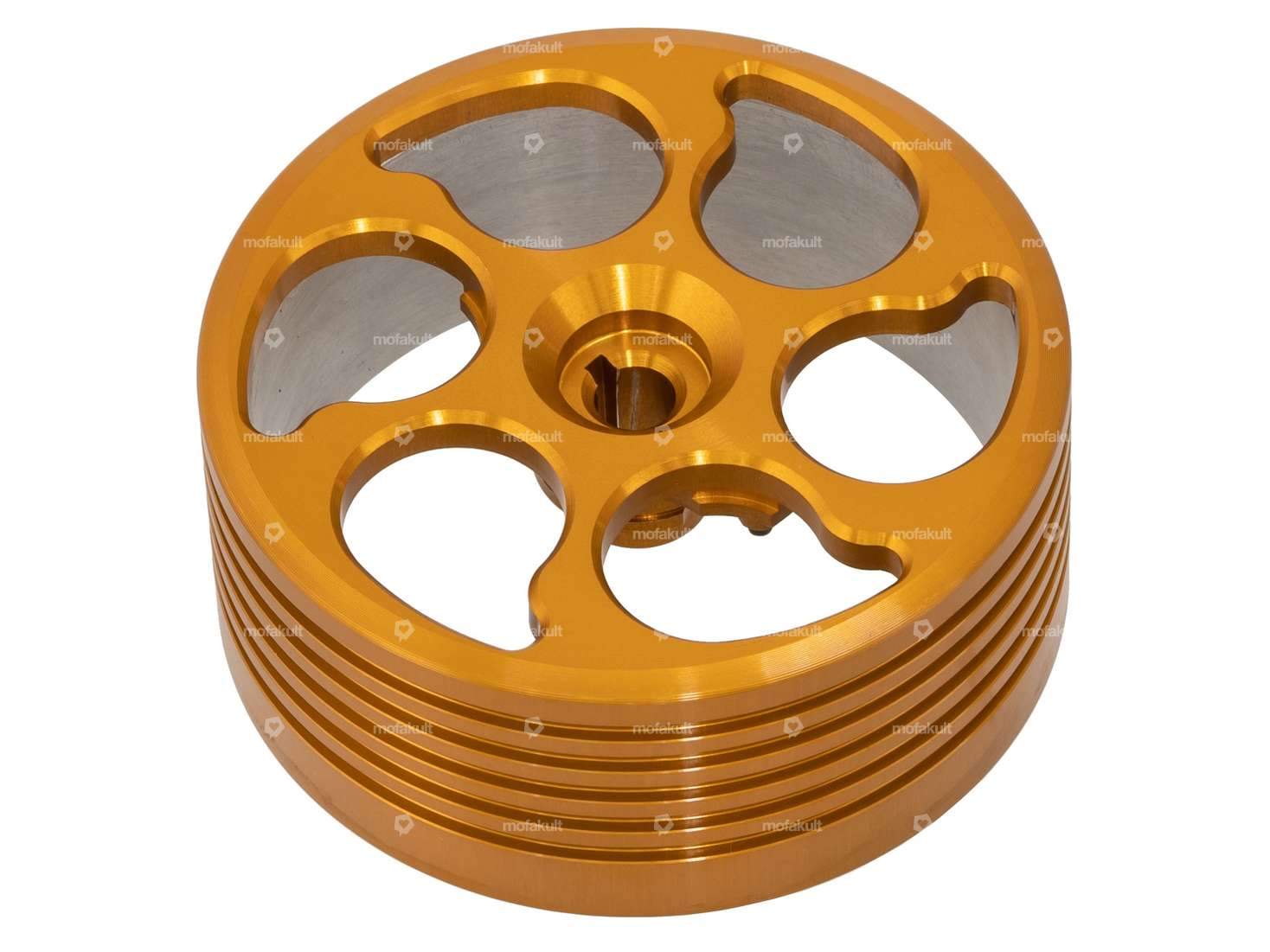 Kupplungsglocke Wandler Vario CNC Alu gold | Piaggio Ciao, SI, Bravo, Boxer Carousel Image 1