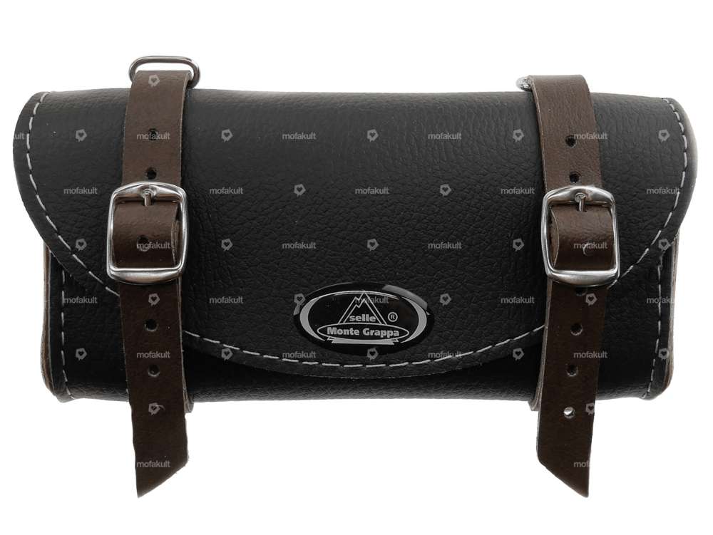 Saddle bag "Classic" black / dark brown Carousel Image 2