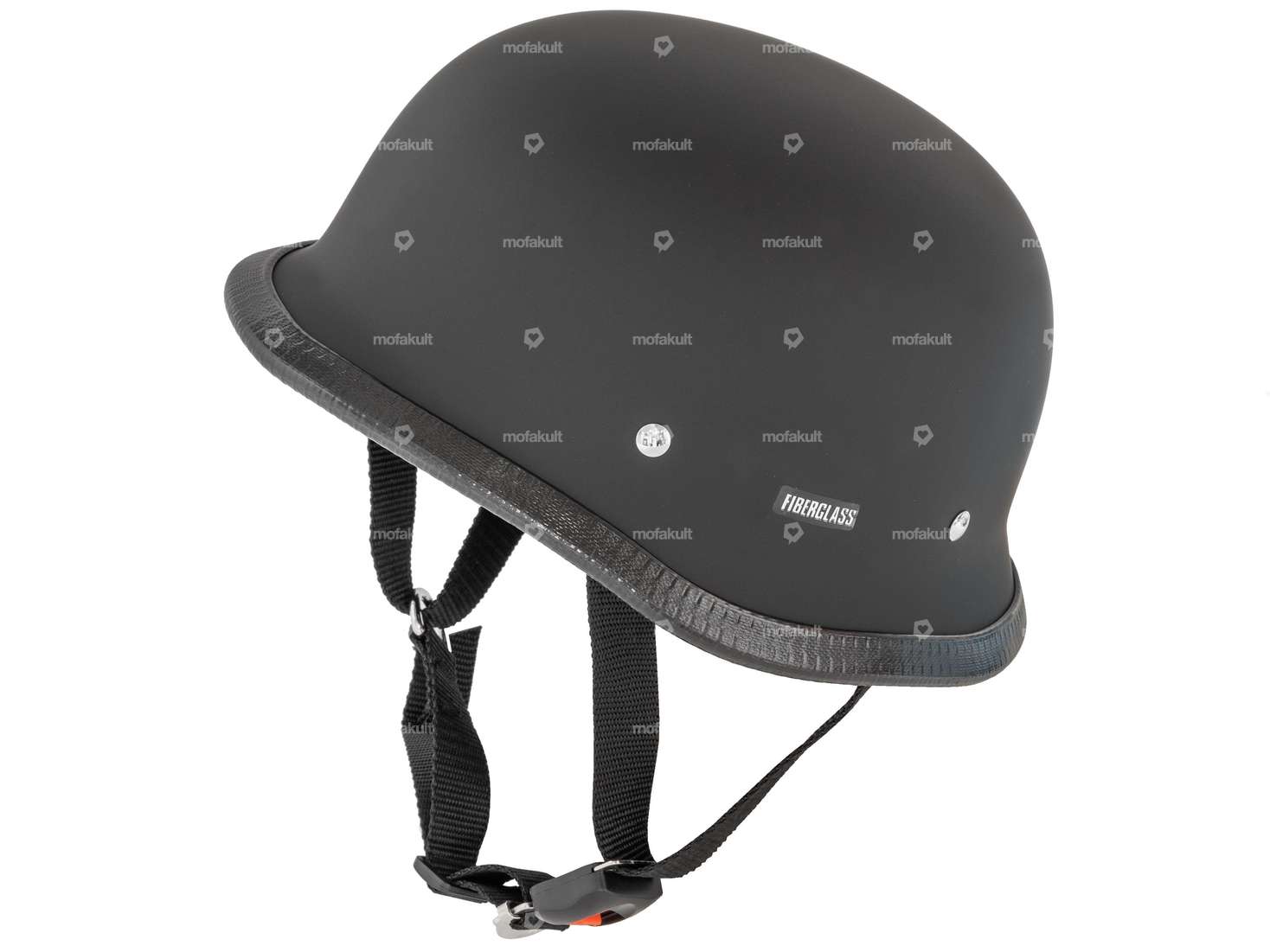 Topfhelm «Military» schwarz matt Carousel Image 1