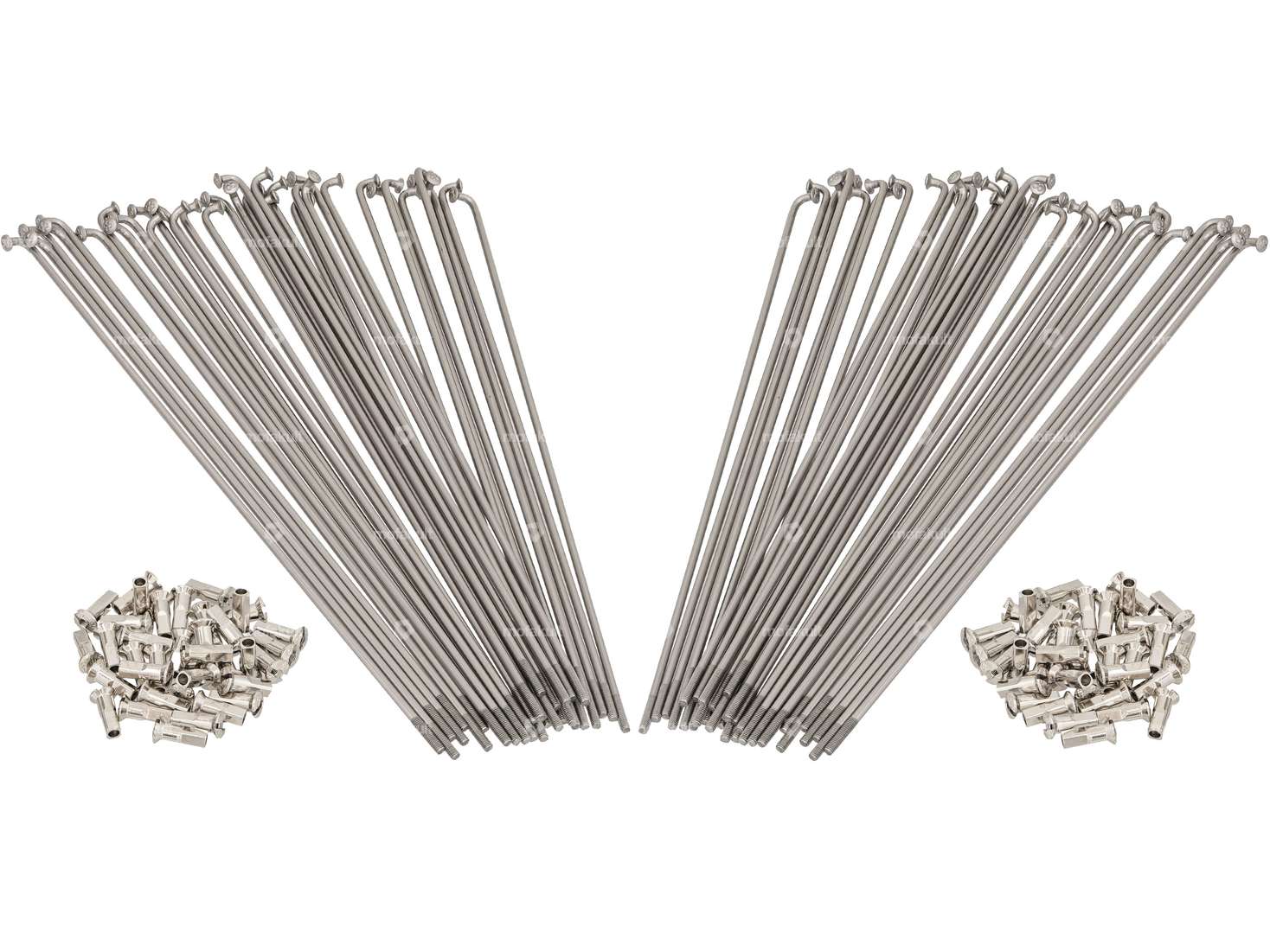 WWS 17" Speichen-Set inkl. Nippel (Rücktrittfelge HR90-Nabe) Inox Carousel Image 1