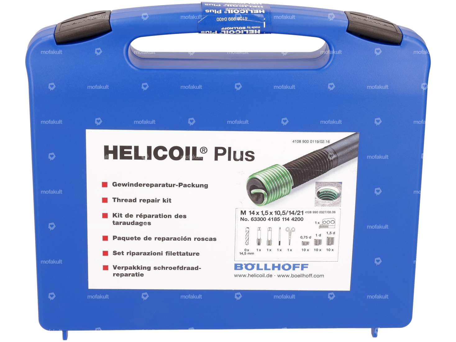 HeliCoil thread repair set M14x1.5 oil spigot hole (fine thread) Carousel Image 1