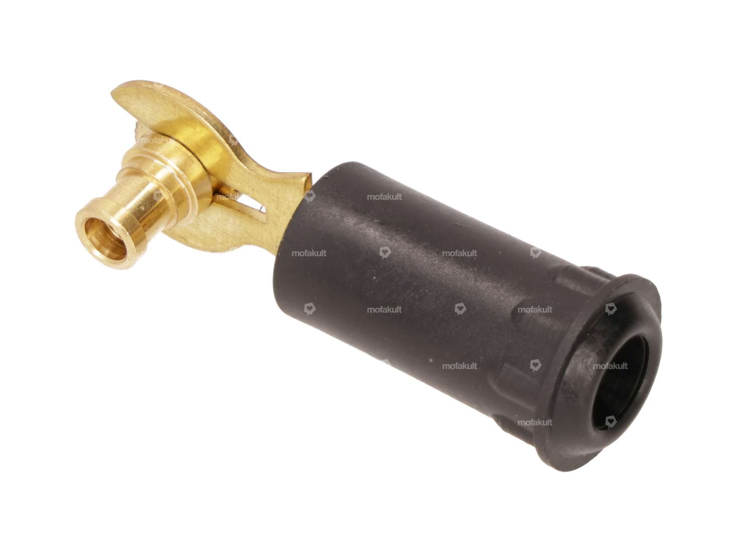 Spark plug connector vintage brass / not interference-suppressed Carousel Image 1