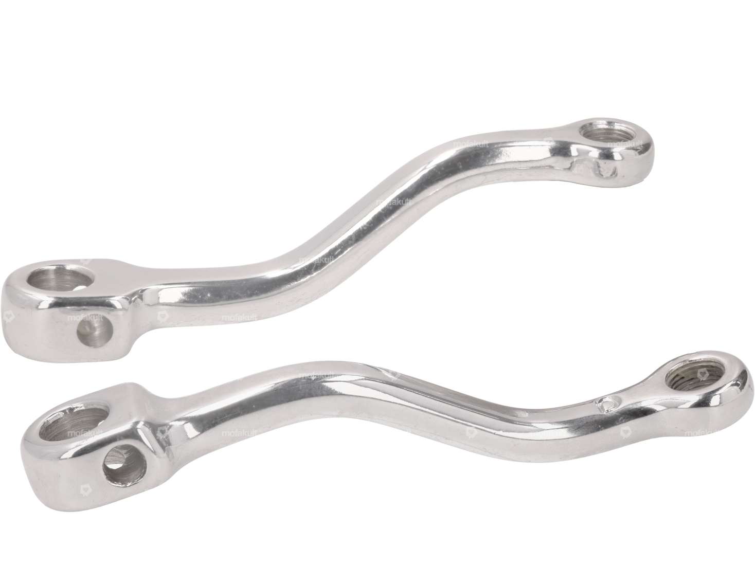 Pedal cranks 169 mm M14x1.25 chrome Carousel Image 2