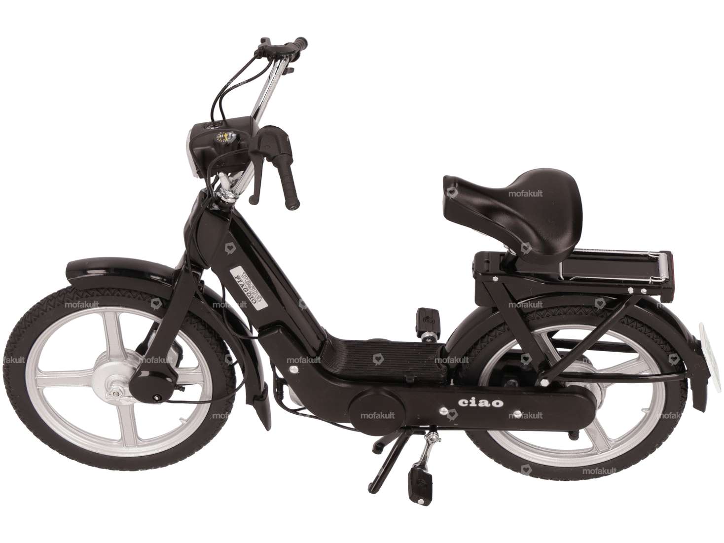 Vespa Piaggio Ciao schwarz Miniatur Modell 1:10 (1A-Qualität) Carousel Image 1