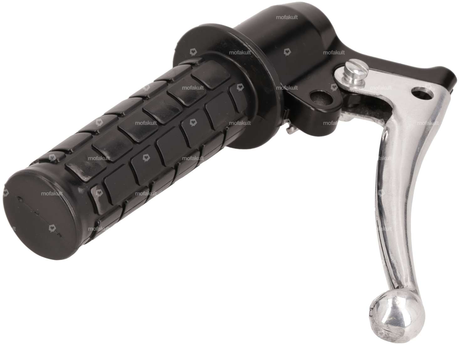 Gasgriff Blockmuster (Magura Nachbau) schwarz Carousel Image 3