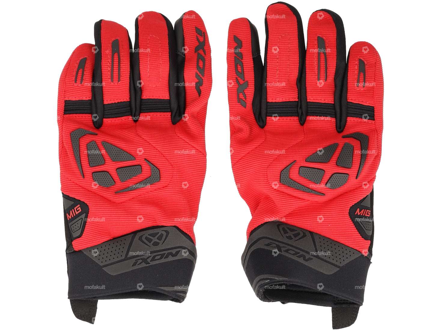 IXON glove "MIG 2" red / black Carousel Image 1