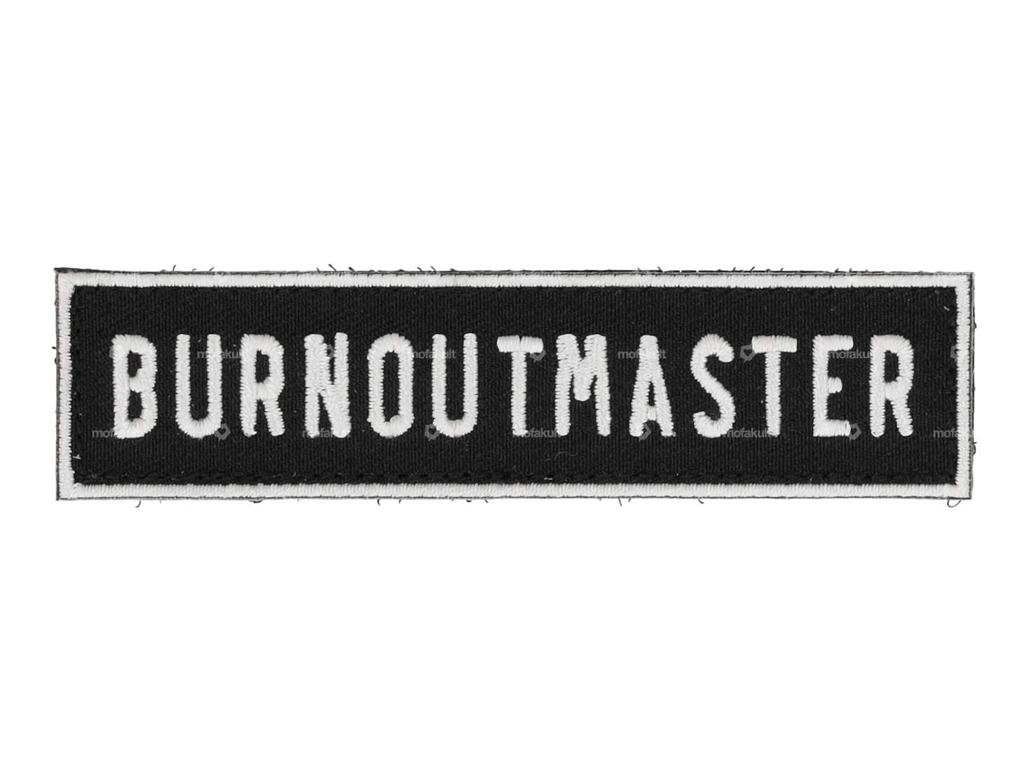 mk-Merch Klettt-Patch «BURNOUTMASTER» 100 x 25 mm Carousel Image 1