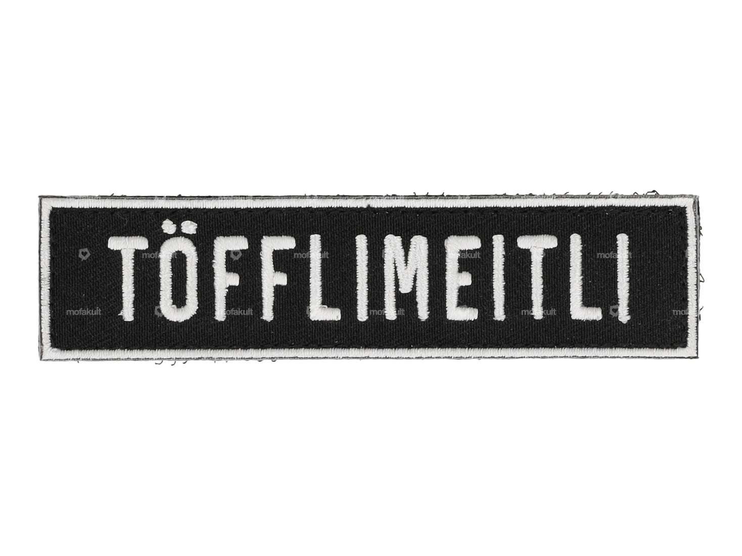 mk-Merch Klettt-Patch «TÖFFLIMEITLI» 100 x 25 mm Carousel Image 1