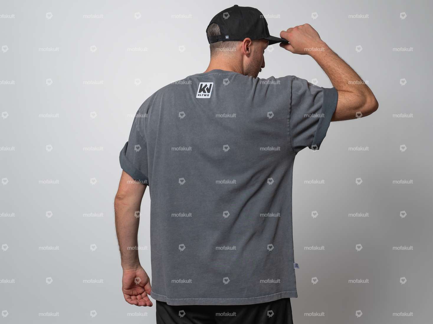 KULTWEAR T-shirt "Vintage" Oversized gray Carousel Image 2